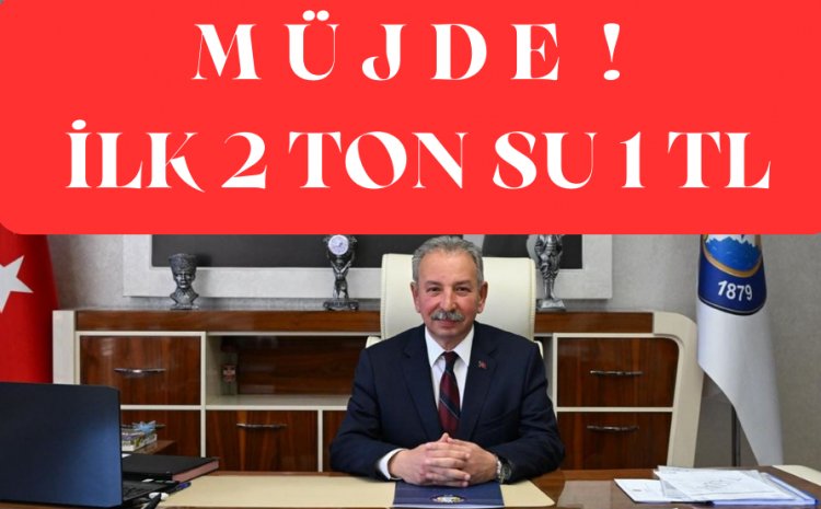 SALİHLİ VE MANİSA'DA İLK 2 TON SU 1 TL OLDU